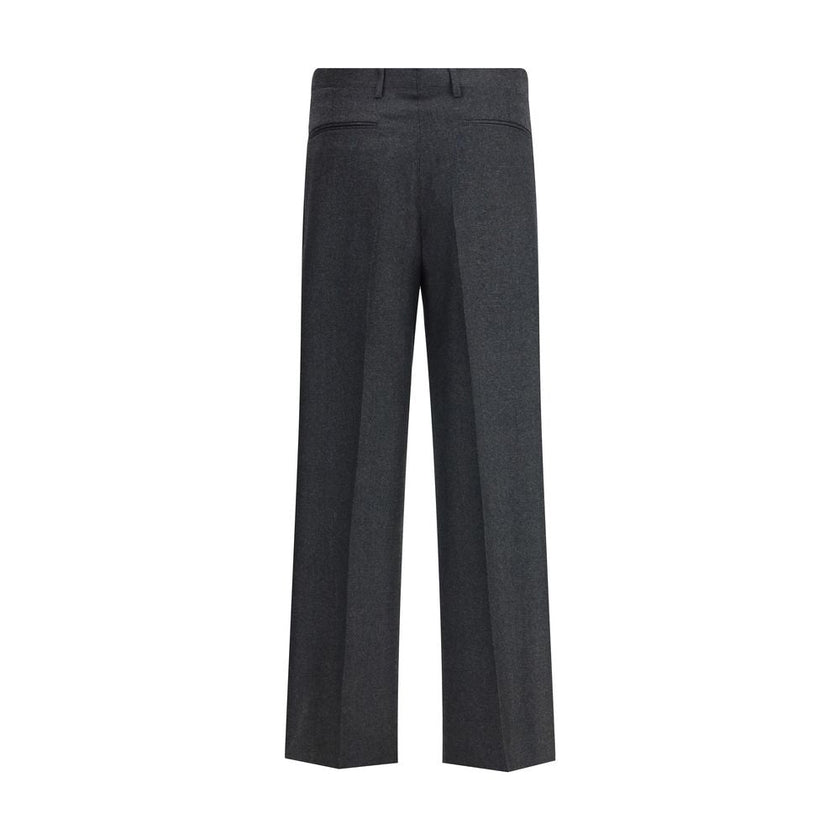 Vivienne Westwood Gray Fleece Wool Casual Pants Vivienne Westwood