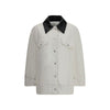 Givenchy Denim Jacket With Leather Collar Givenchy