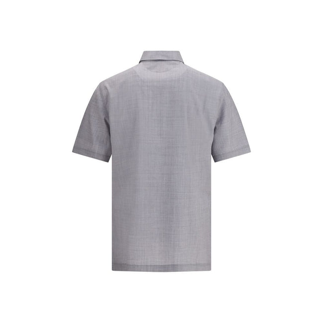 Brunello Cucinelli Virgin wool poplin polo Shirt Brunello Cucinelli