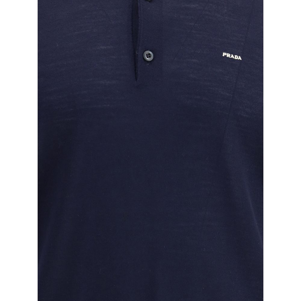 Prada Virgin wool polo Sweater Prada