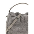 Brunello Cucinelli Small shearling Mellow Shoulder Bag Brunello Cucinelli