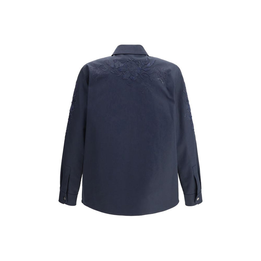 Gucci Blue Cotton Denim Jacket Gucci