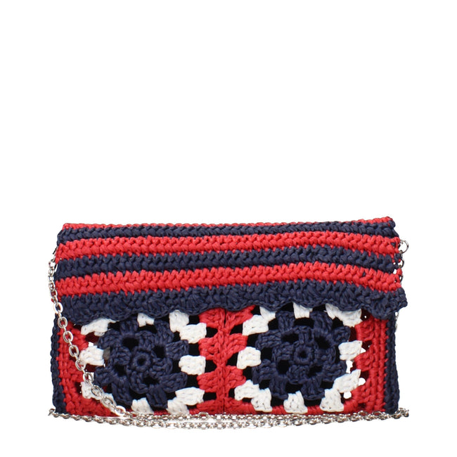 Miu Miu Multicolor Raffia Clutch Bags Miu Miu