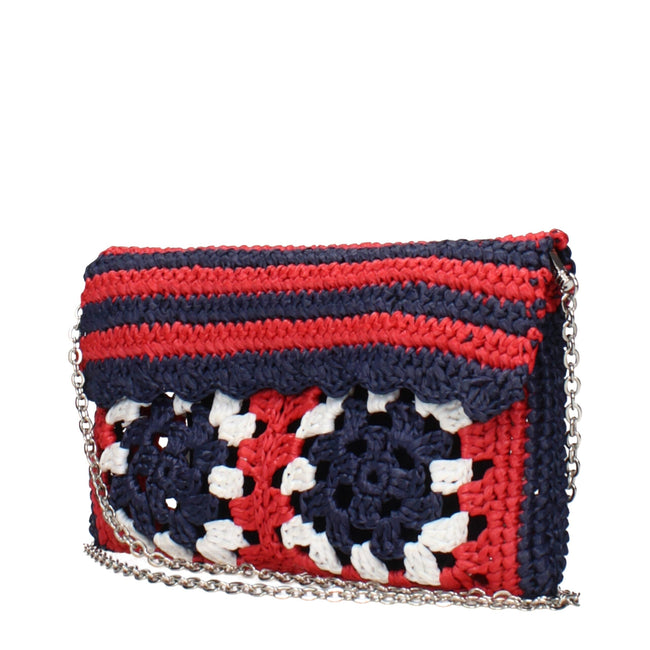 Miu Miu Multicolor Raffia Clutch Bags Miu Miu