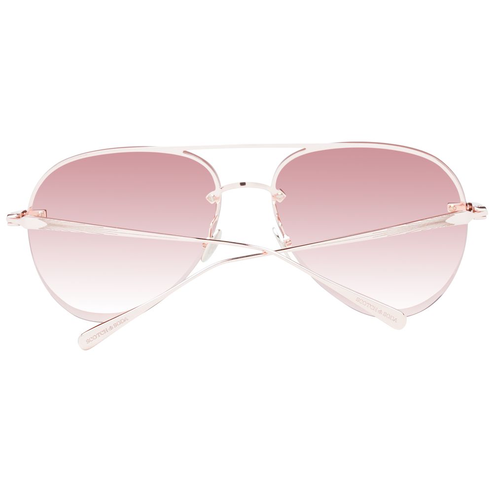 Scotch & Soda Rose Gold Women Sunglass Scotch & Soda
