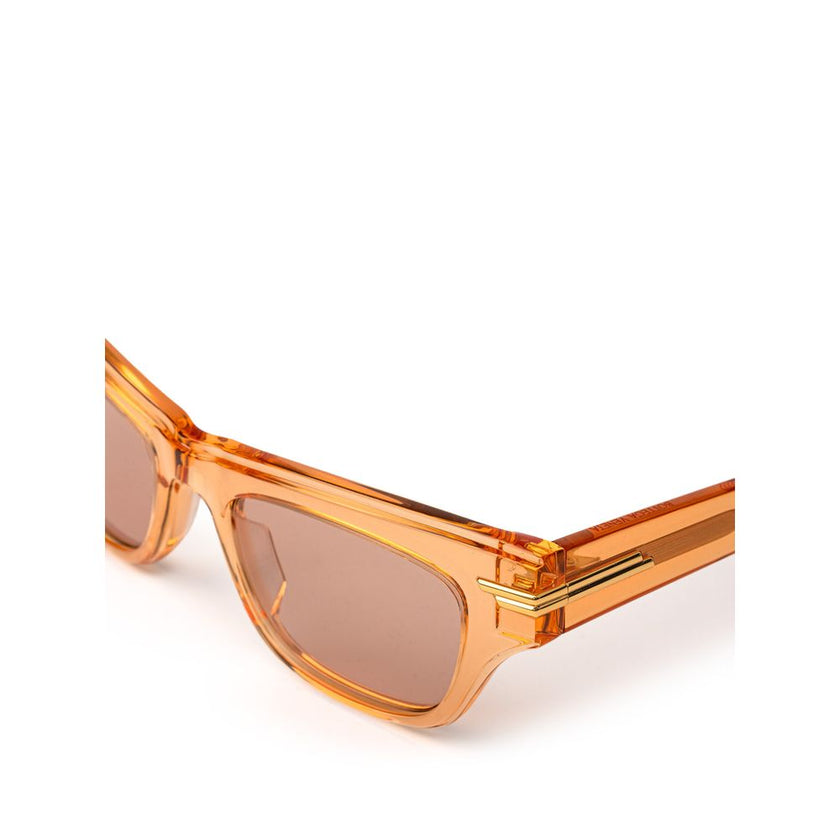 Bottega Veneta Orange Acetate Sunglasses Bottega Veneta