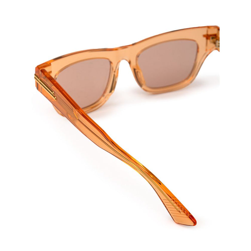 Bottega Veneta Orange Acetate Sunglasses Bottega Veneta