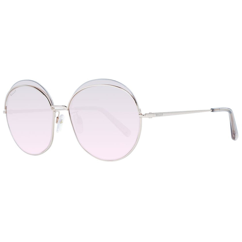 Bally Rose Gold Metal Sunglasses Bally