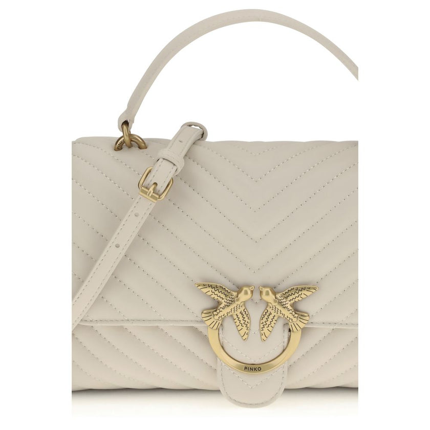 PINKO Cream Calf Leather Bos Taurus Wallet PINKO