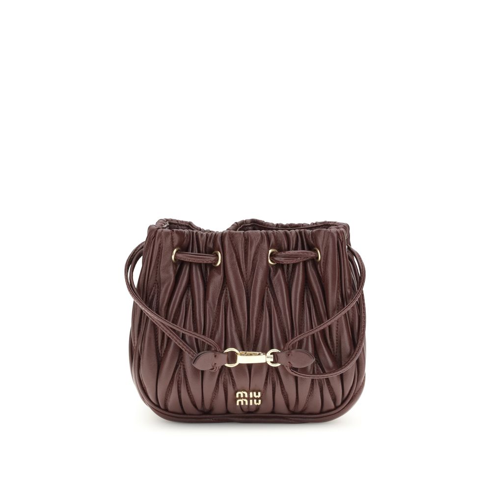 Miu Miu Matelassé nappa leather Pouch Miu Miu