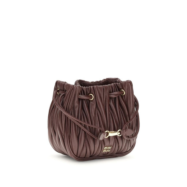 Miu Miu Matelassé nappa leather Pouch Miu Miu