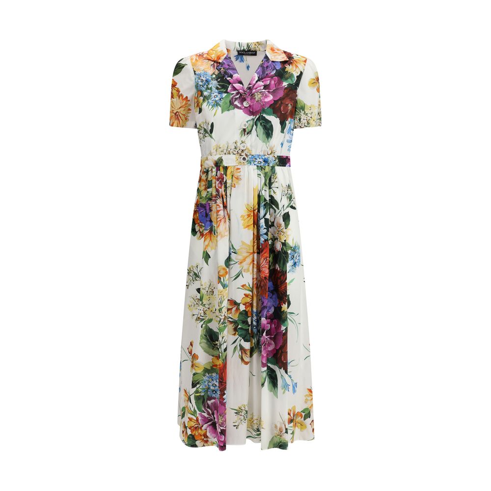 Dolce & Gabbana Flower bouquet print chemisier Dress Dolce & Gabbana