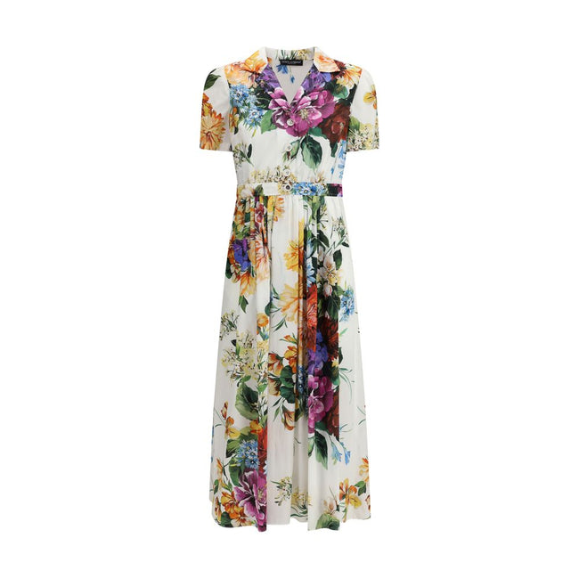 Dolce & Gabbana Flower bouquet print chemisier Dress Dolce & Gabbana