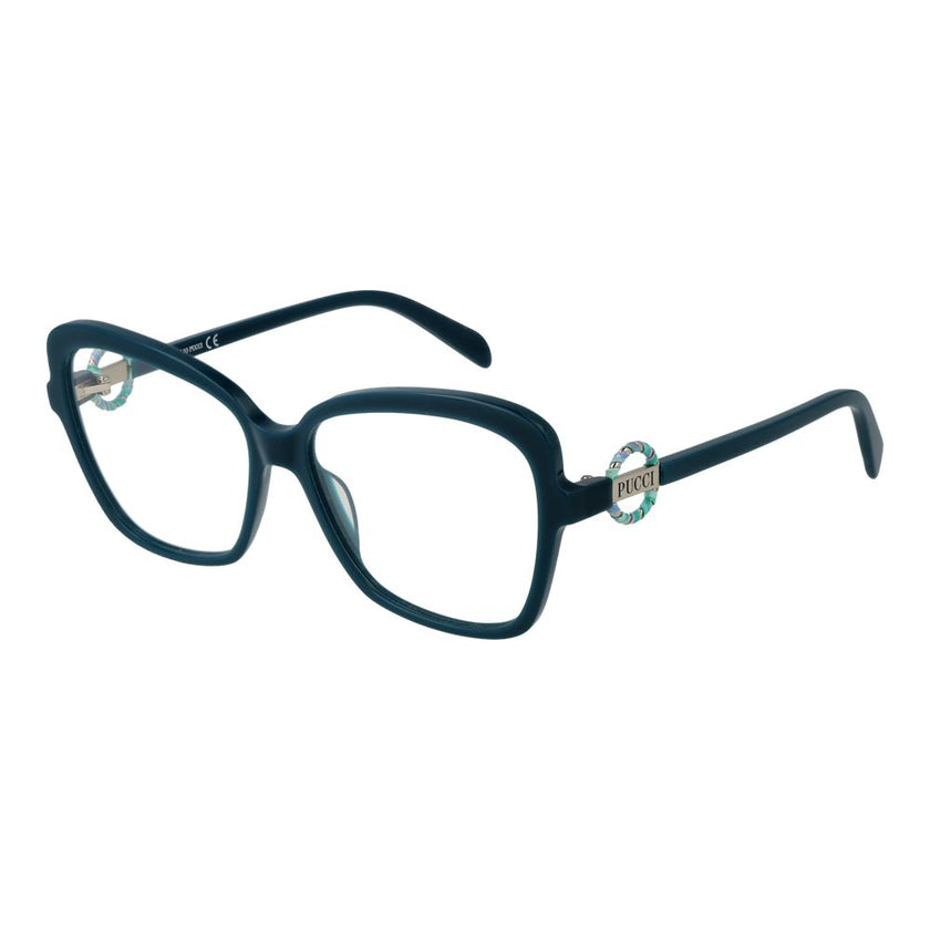 Emilio Pucci Turquoise Plastic Glasses (Frames) Emilio Pucci