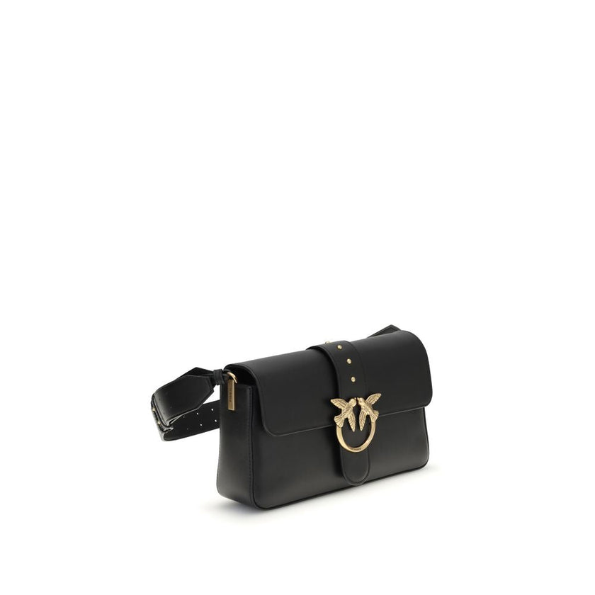 PINKO Black Calf Leather Bos Taurus Wallet PINKO