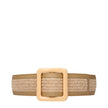 Max Mara Beige Raffia Belts Max Mara