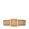 Max Mara Beige Raffia Belts Max Mara