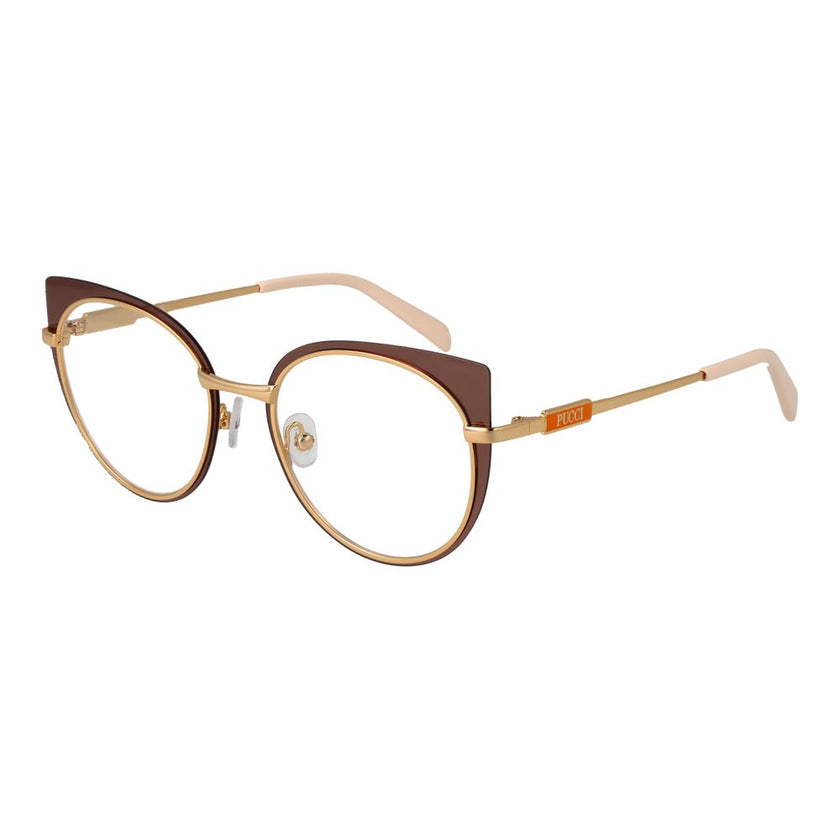 Emilio Pucci Brown Metal Glasses (Frames) Emilio Pucci