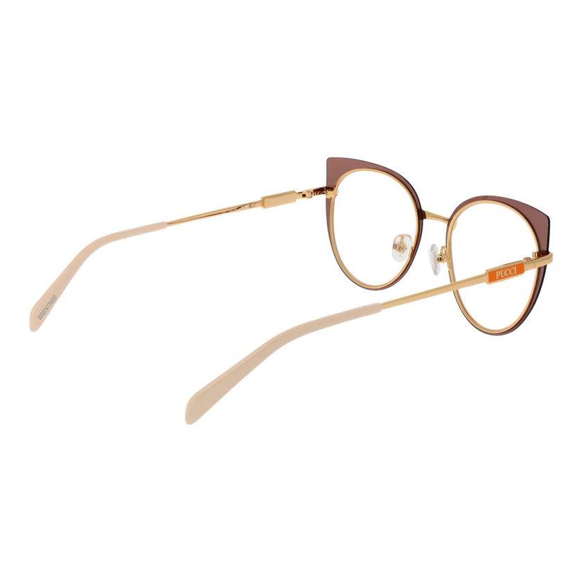 Emilio Pucci Brown Metal Glasses (Frames) Emilio Pucci