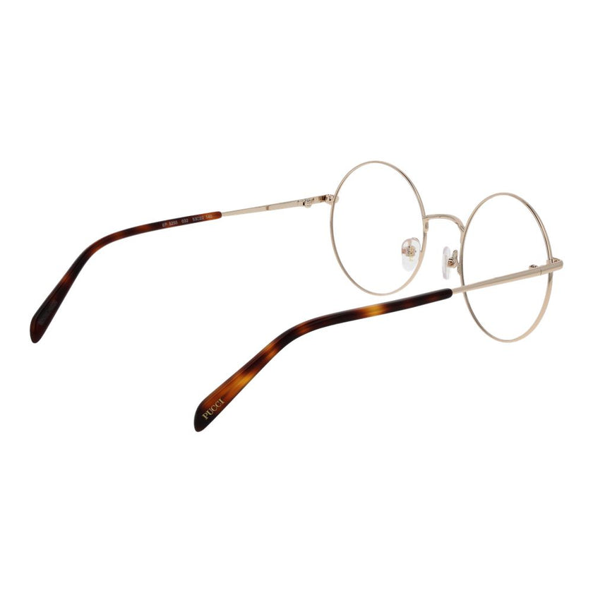 Emilio Pucci Gold Metal Glasses (Frames) Emilio Pucci