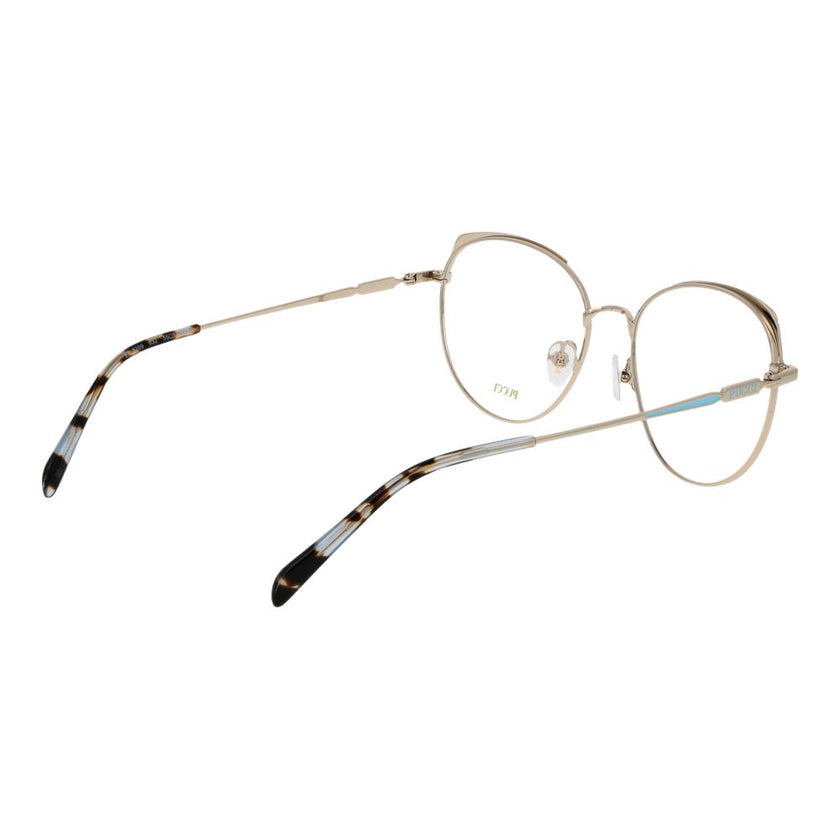 Emilio Pucci Gold Metal Glasses (Frames) Emilio Pucci