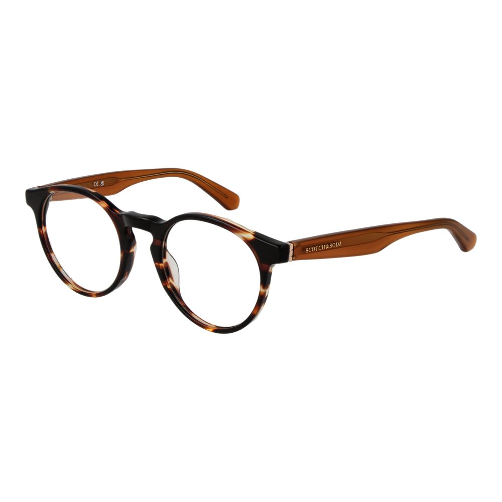 Scotch & Soda Brown Men Glasses Frame Scotch & Soda