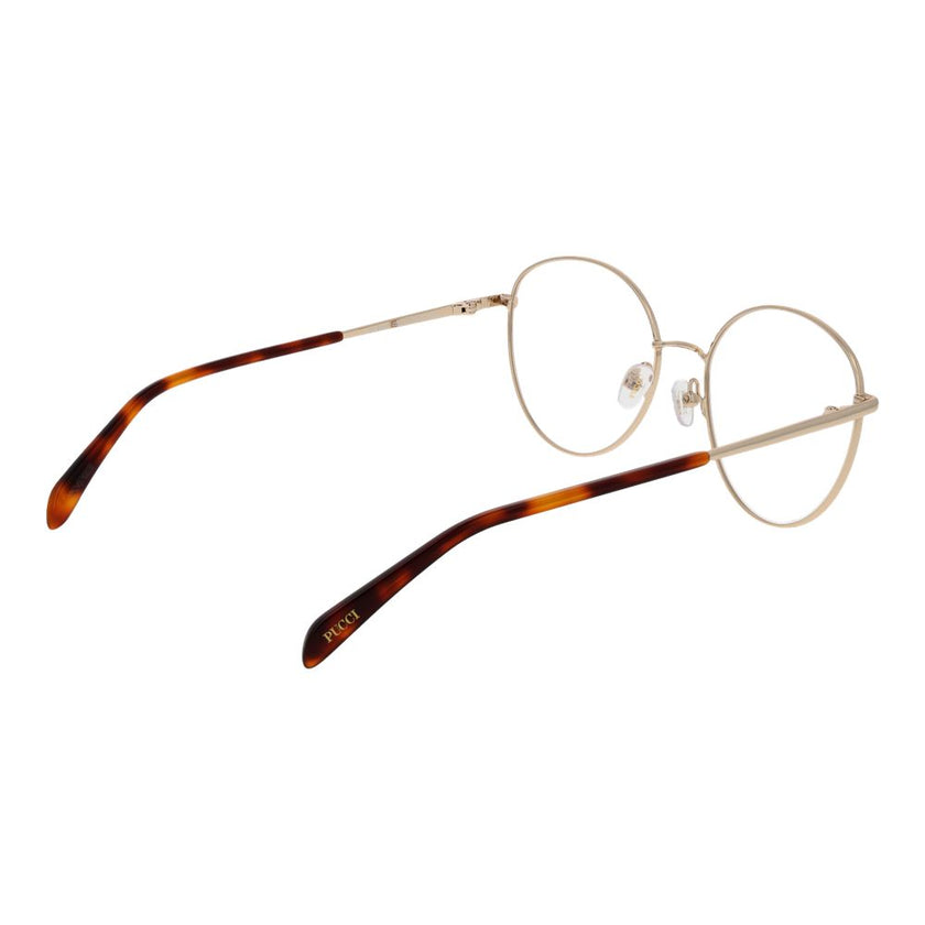 Emilio Pucci Gold Metal Glasses (Frames) Emilio Pucci