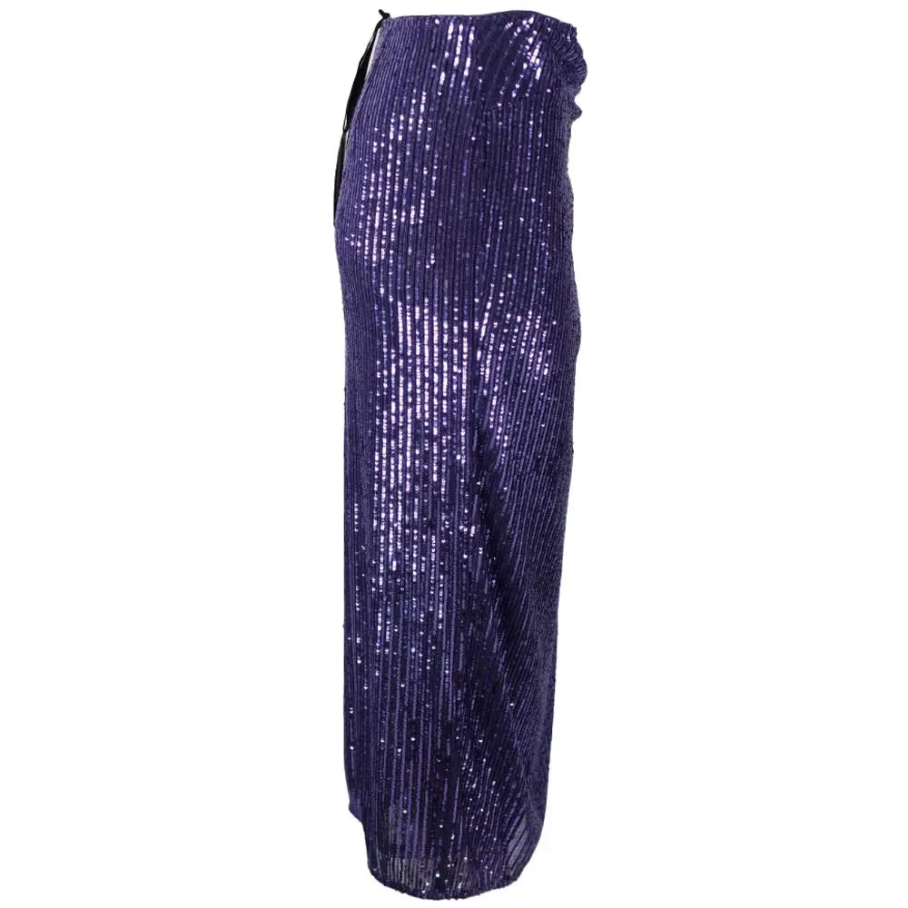 PINKO Purple Polyester Skirt PINKO