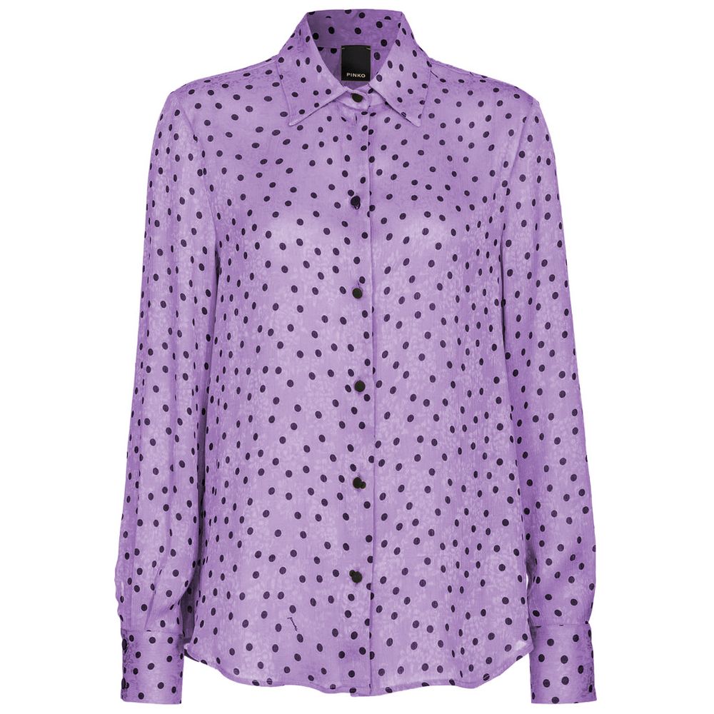 PINKO Purple Polyester Shirt PINKO