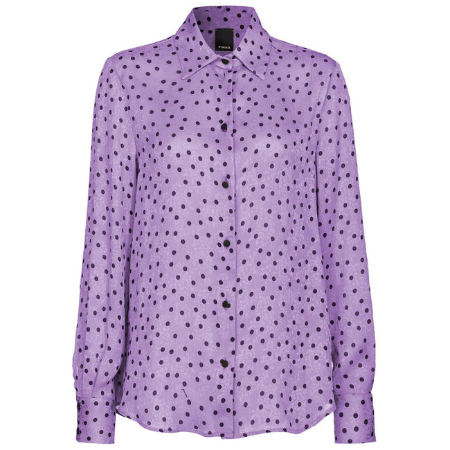 PINKO Purple Polyester Shirt PINKO