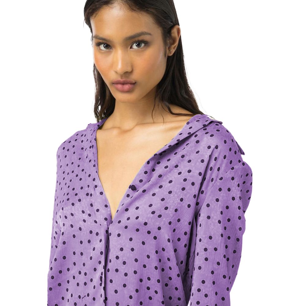 PINKO Purple Polyester Shirt PINKO