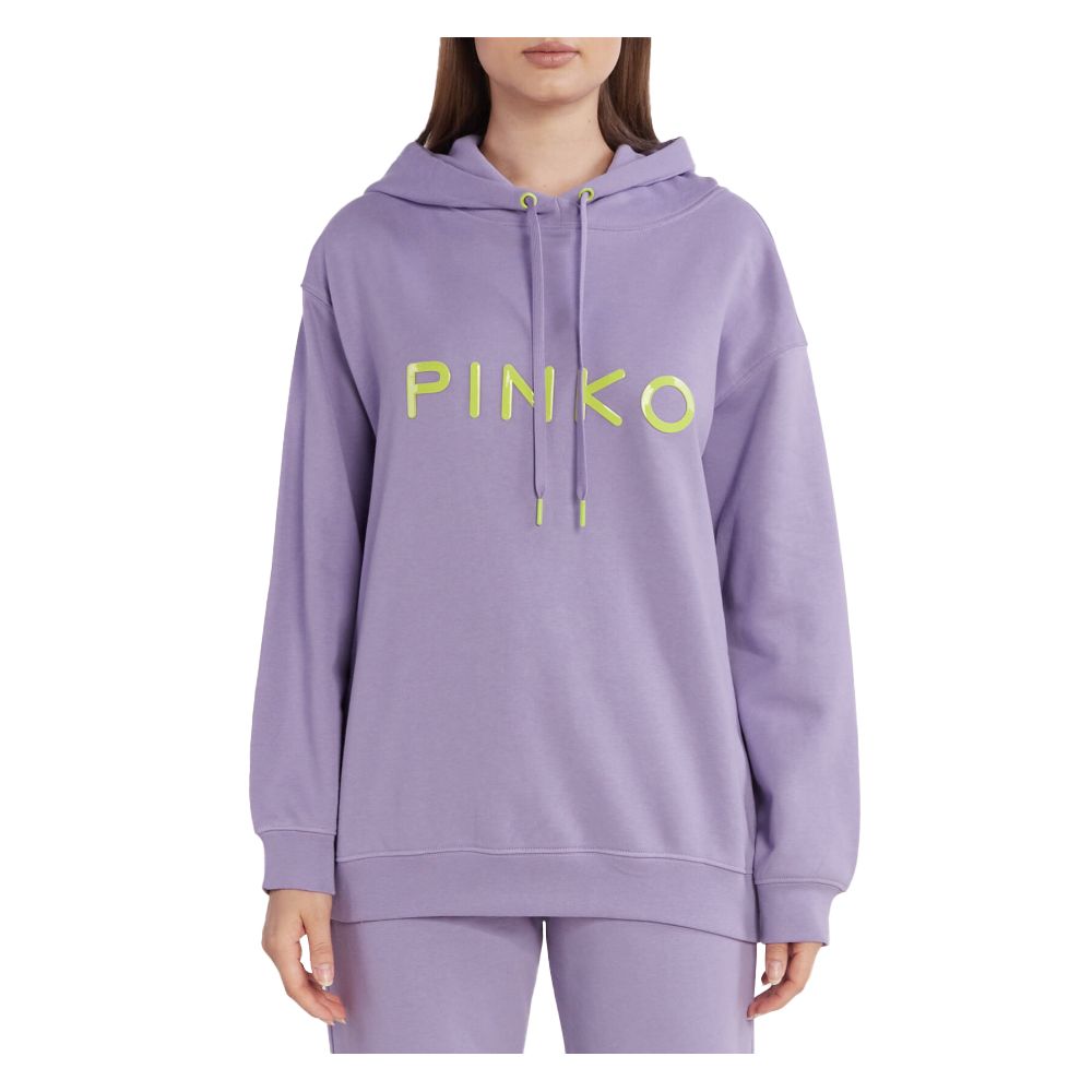 PINKO Purple Cotton Women Sweater PINKO