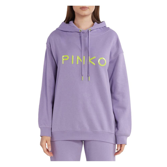 PINKO Purple Cotton Women Sweater PINKO
