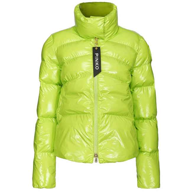 PINKO Green Polyamide Jackets & Coat PINKO