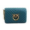 PINKO Blue Calfskin Women Crossbody Bag PINKO