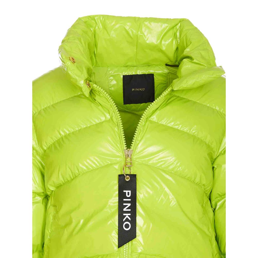 PINKO Green Polyamide Jackets & Coat PINKO