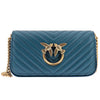 PINKO Blue Calfskin Women Crossbody Bag PINKO
