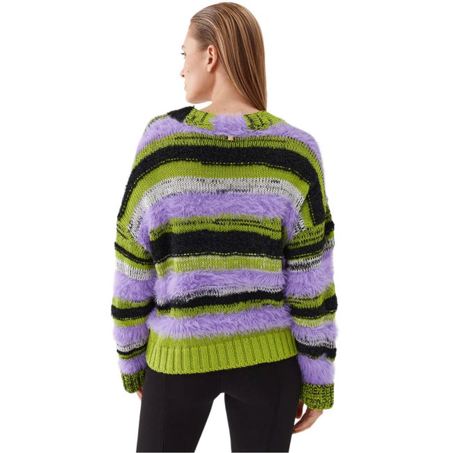 PINKO Purple Marabou Sweater PINKO
