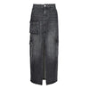 PINKO Black Cotton Skirt PINKO
