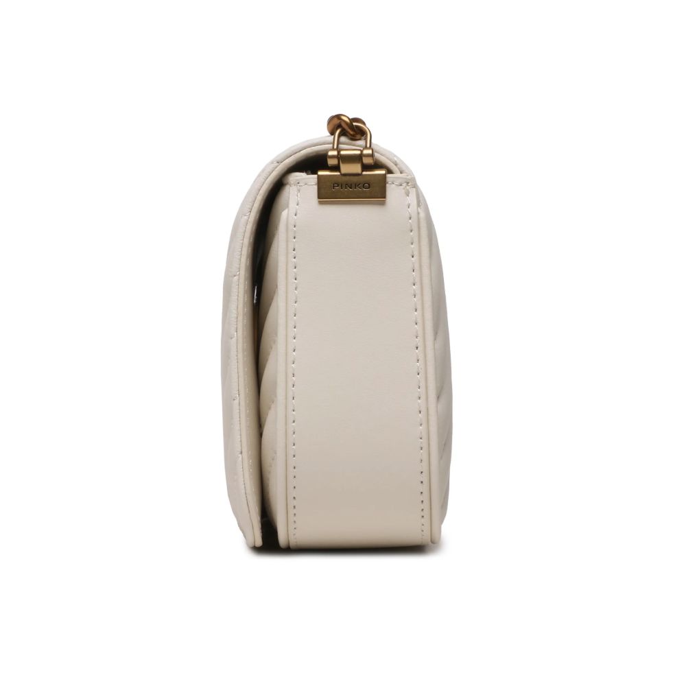 PINKO White Calfskin Women Crossbody Bag PINKO