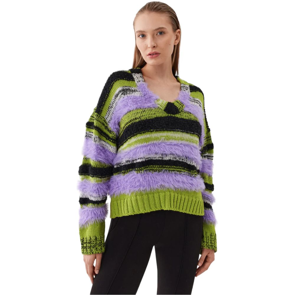 PINKO Purple Marabou Sweater PINKO