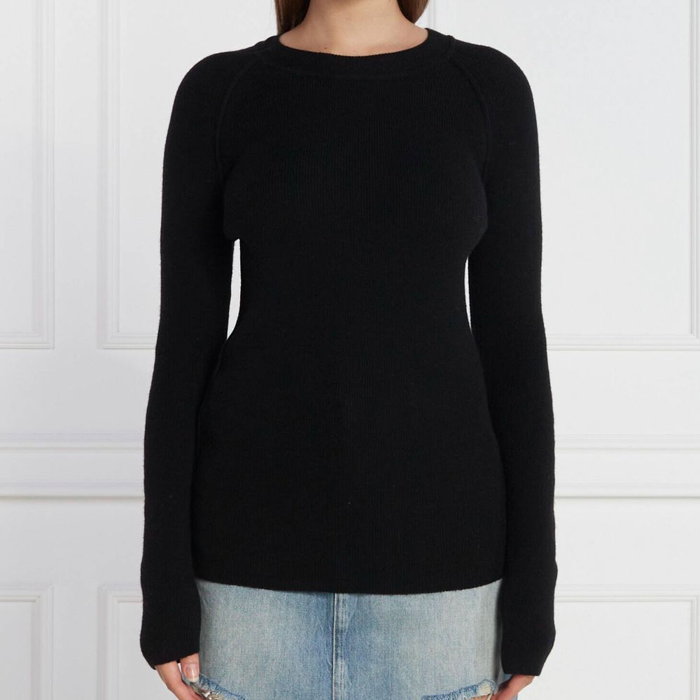 PINKO Black Wool Sweater PINKO