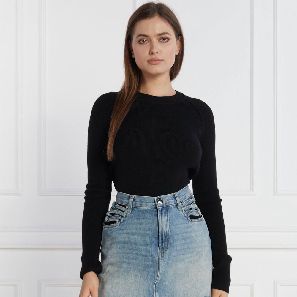 PINKO Black Wool Sweater PINKO