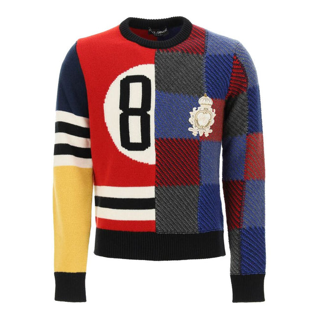 Dolce & Gabbana Multicolor Wool Sweater Dolce & Gabbana