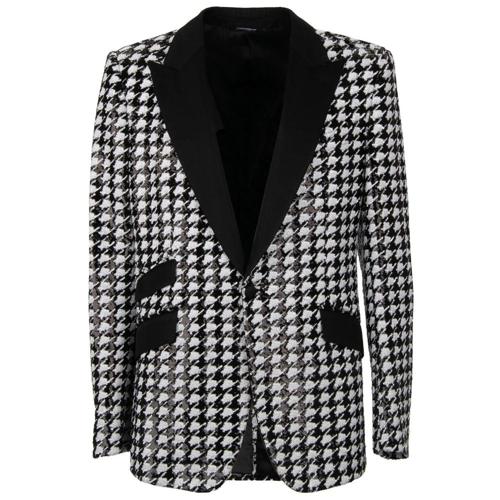 Dolce & Gabbana Black Polyester Blazer Dolce & Gabbana