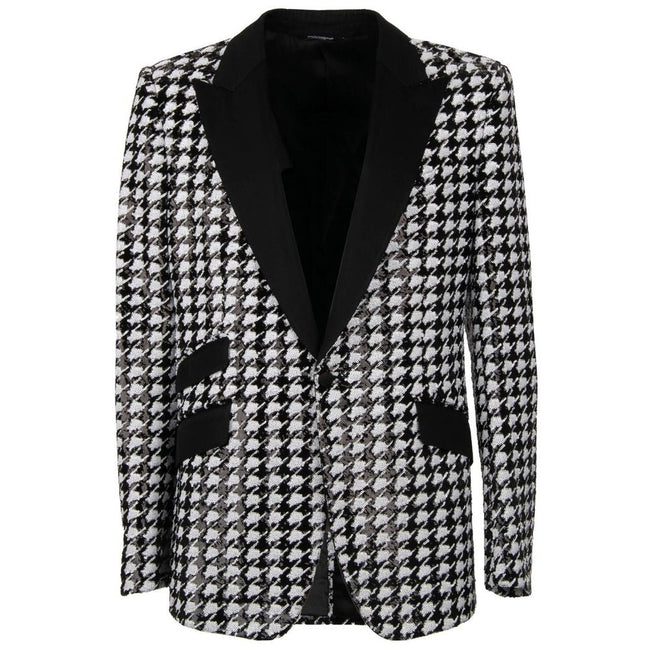 Dolce & Gabbana Black Polyester Blazer Dolce & Gabbana
