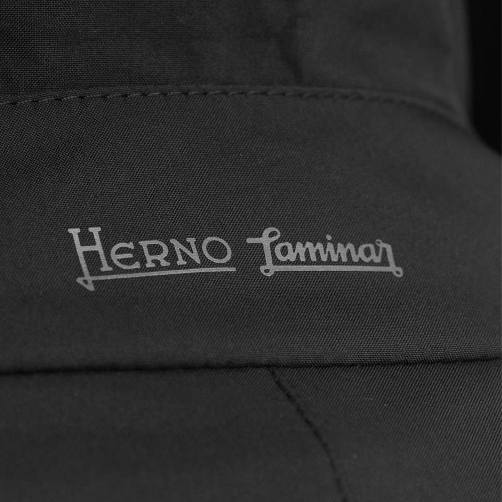 Herno Black Polyester Men's Trench Coat Herno