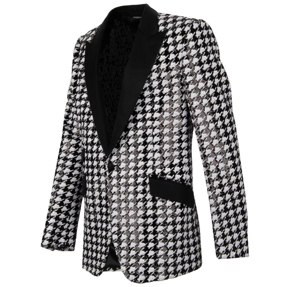 Dolce & Gabbana Black Polyester Blazer Dolce & Gabbana