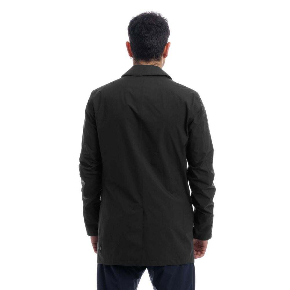 Herno Black Polyester Men's Trench Coat Herno