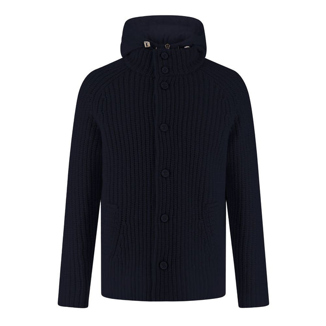 Herno Blue Wool Men Bomber Jacket Herno
